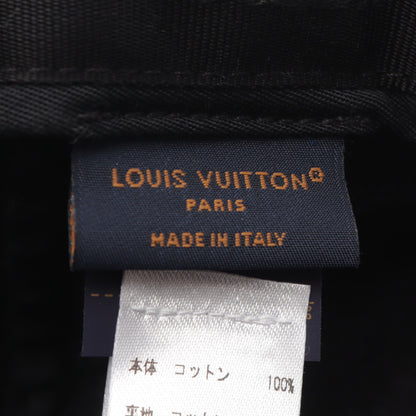 LV デニム ウォッシュド キャップ コットン ダークグレー ルイヴィトン