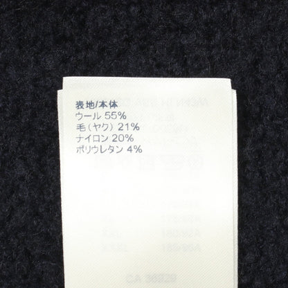 インタルシア クルーネック ニット ウール ヤク ネイビー ルイヴィトン