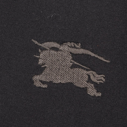 ノバチェック ロゴ刺繍 キッズ 半袖Tシャツ コットン ブラック ベージュ バーバリー