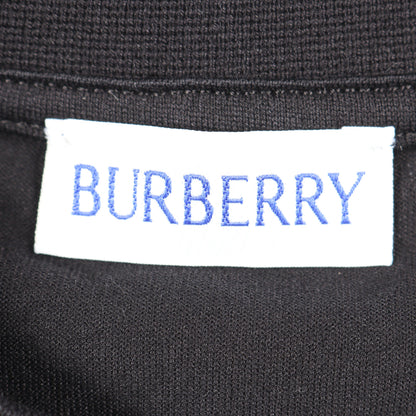 ノバチェック ロゴ刺繍 キッズ 半袖Tシャツ コットン ブラック ベージュ バーバリー