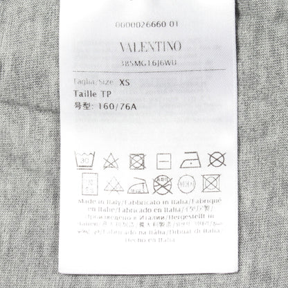 ロゴ クルーネック 半袖Tシャツ コットン グレー ヴァレンティノ トップス VALENTINO
