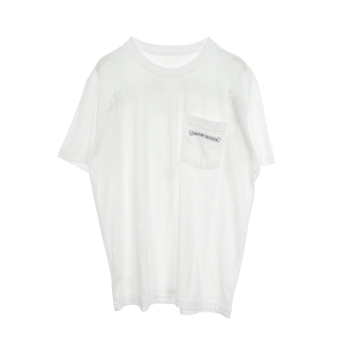バックアーチロゴ ポケット付き 半袖Tシャツ コットン ホワイト クロムハーツ