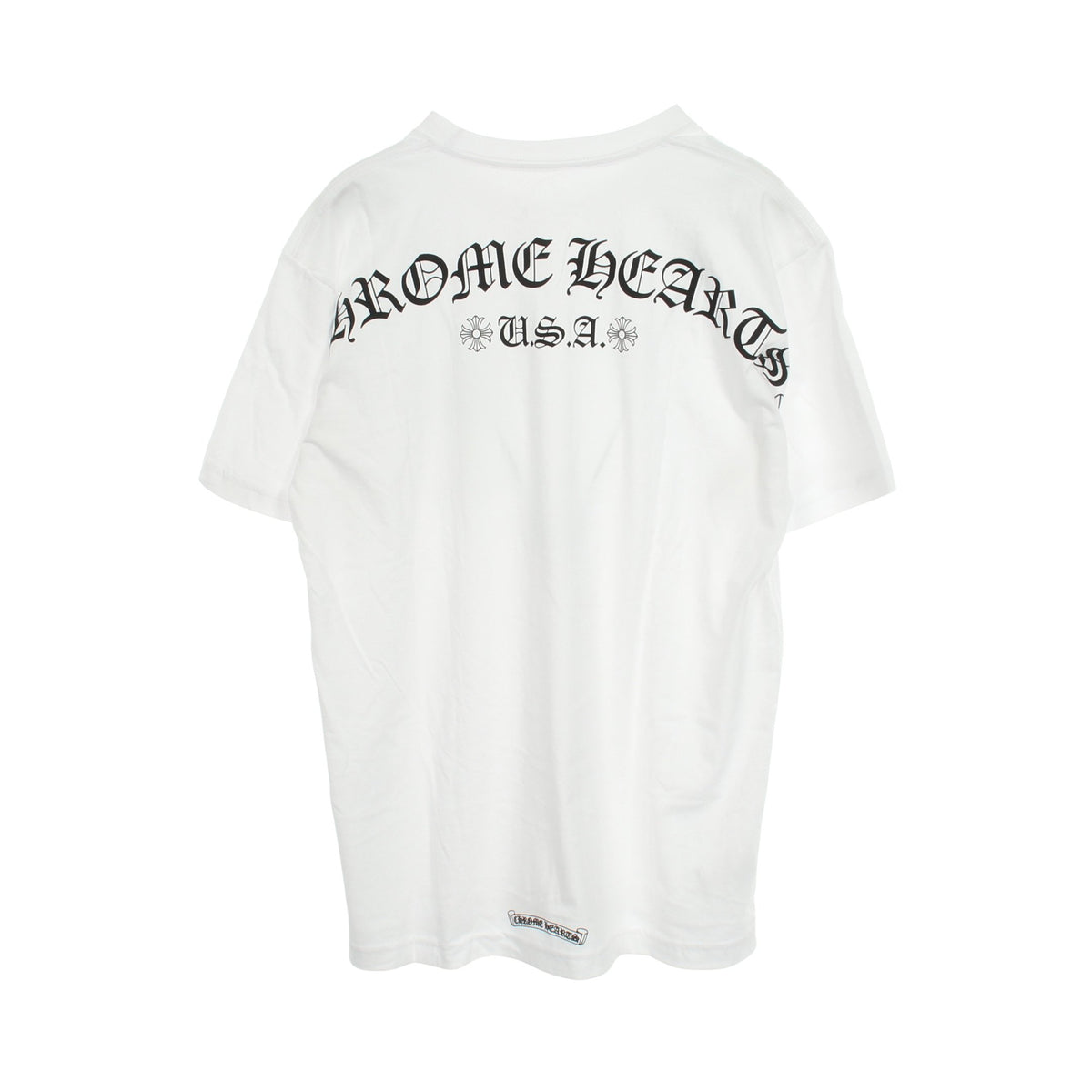 バックアーチロゴ ポケット付き 半袖Tシャツ コットン ホワイト クロムハーツ