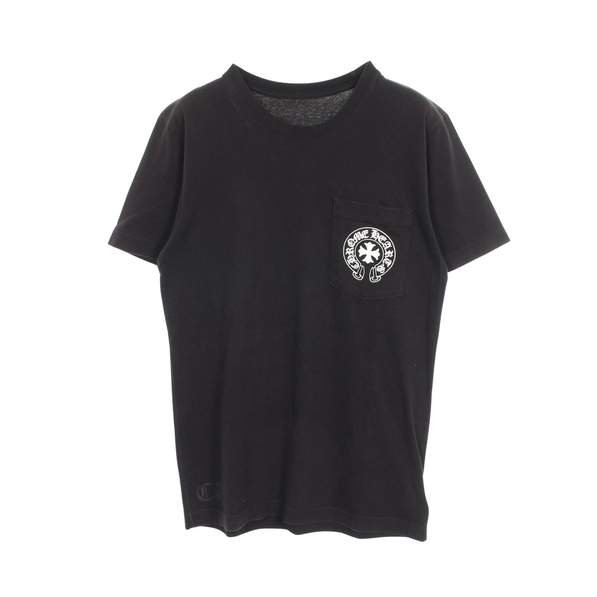 東京限定 バックプリント ポケット付き 半袖Tシャツ コットン ブラック クロムハーツ