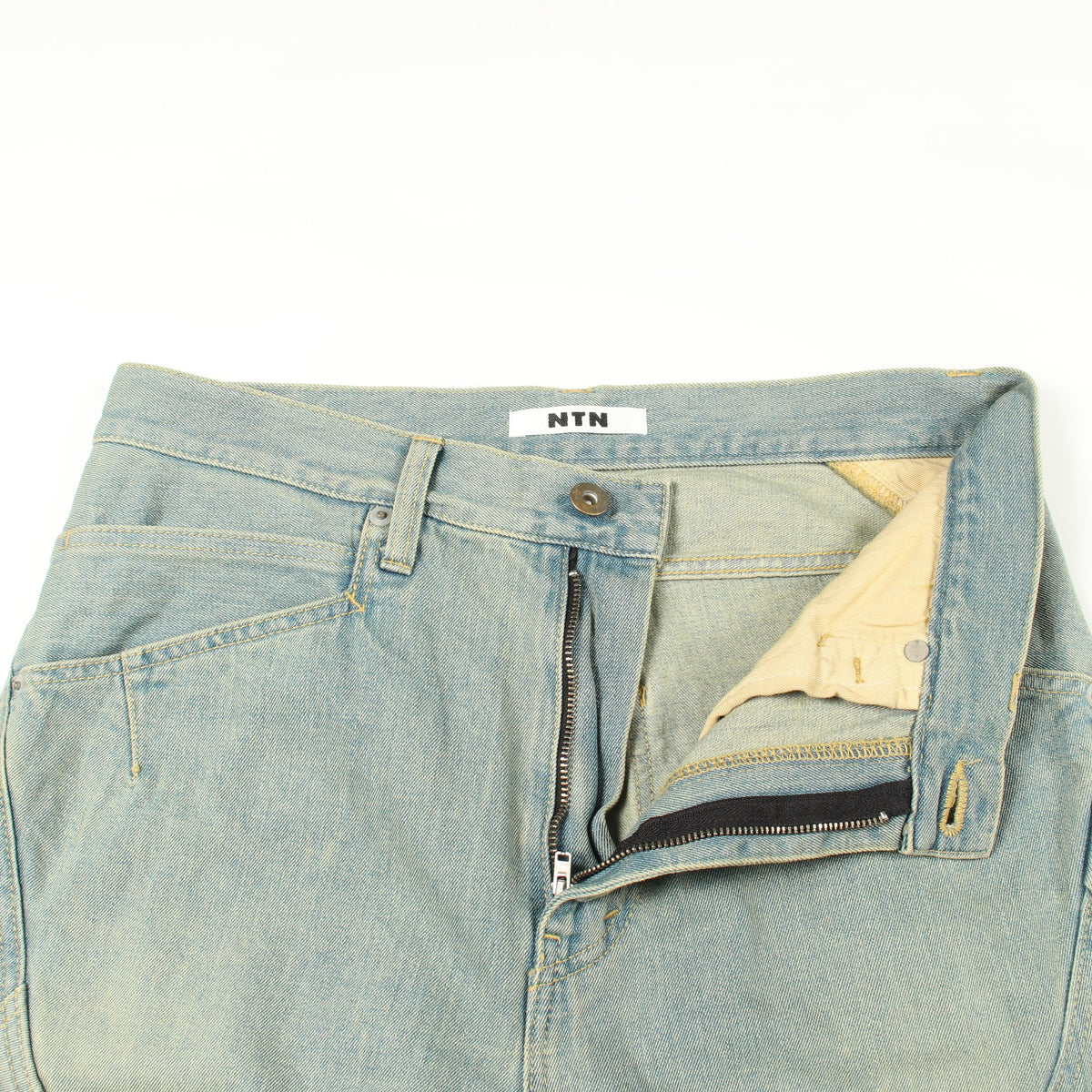 3D Painter Pants デニムパンツ コットン ブルーグレー エヌティーエヌ