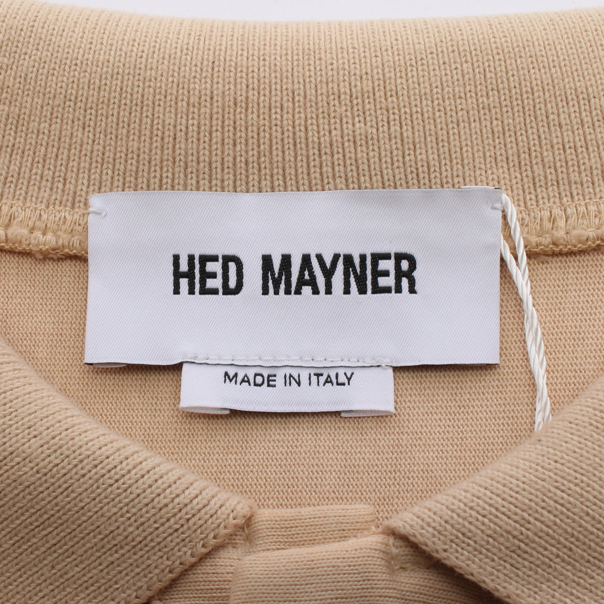 オーバーサイズ ポロシャツ コットン ベージュ ヘドメイナー トップス HED MAYNER