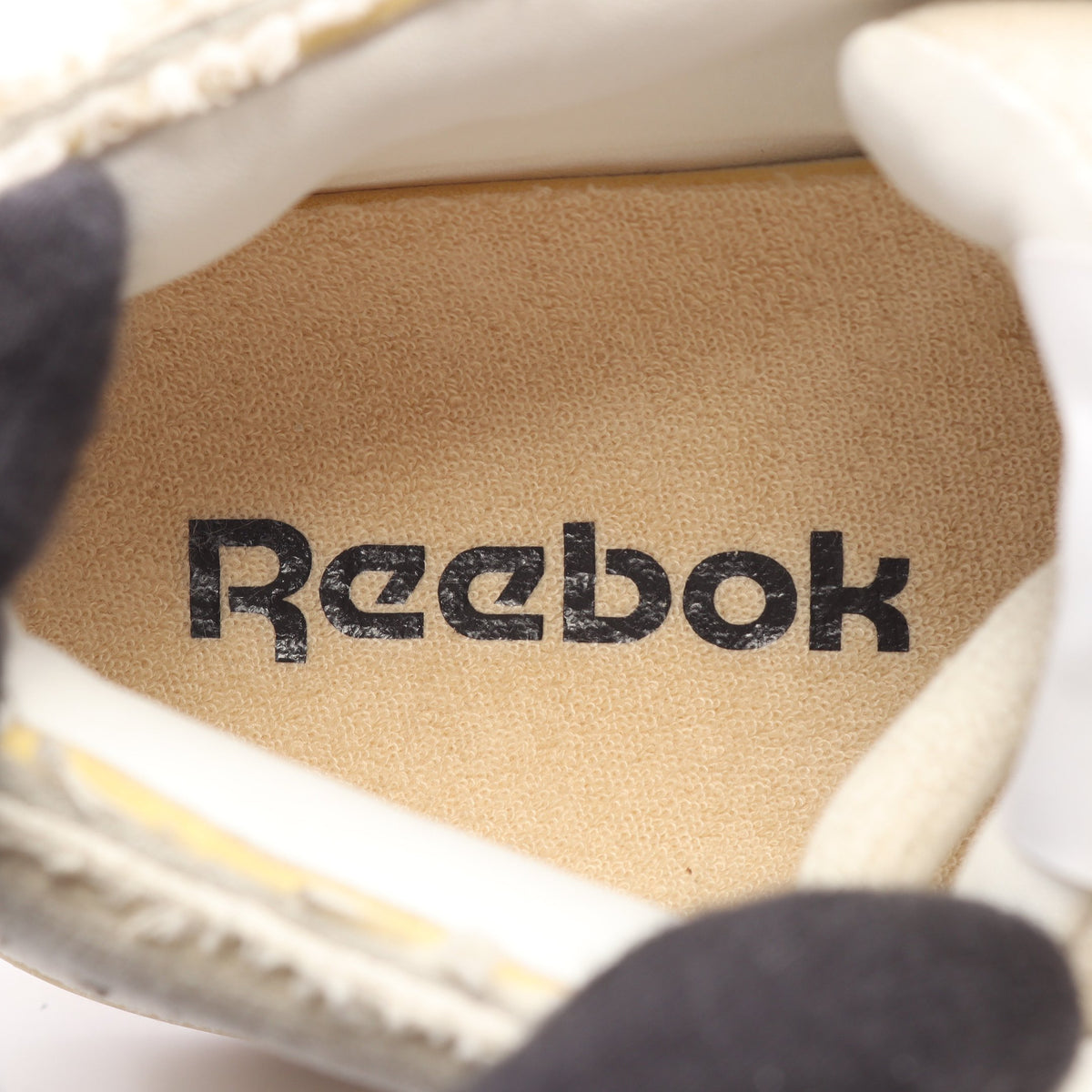HED MAYNER × Reebok ヴィンテージ加工 スニーカー キャンバス グレーベージュ ヘドメイナー