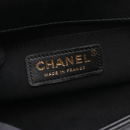 ボーイシャネル スモール チェーンショルダーバッグ ラムスキン ブラック ゴールド金具 シャネル