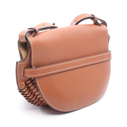 GATE BAG ゲートバッグ ヴーブン スモール ショルダーバッグ レザー ブラウン ロエベ