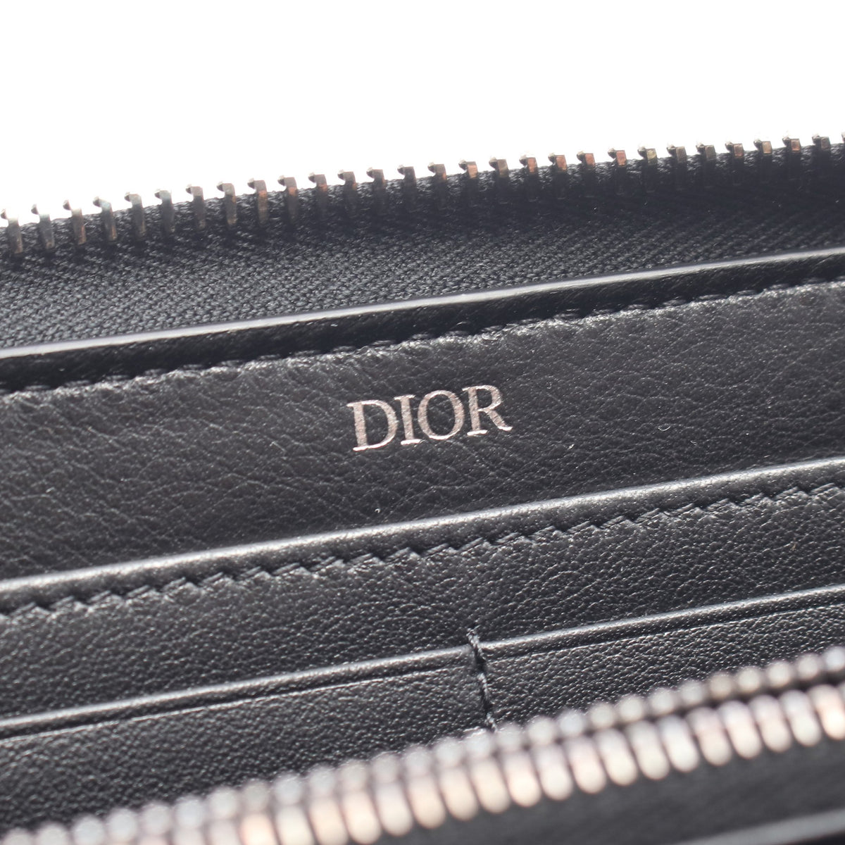 オブリーク ラウンドファスナー長財布 キャンバス ネイビー ベージュ クリスチャンディオール 財布・小物 Christian Dior