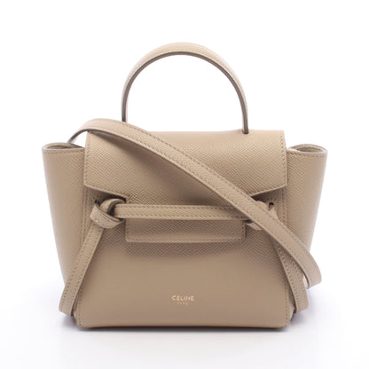 PICO BELT BAG ピコ ベルトバッグ 2WAY ハンドバッグ レザー ベージュ セリーヌ