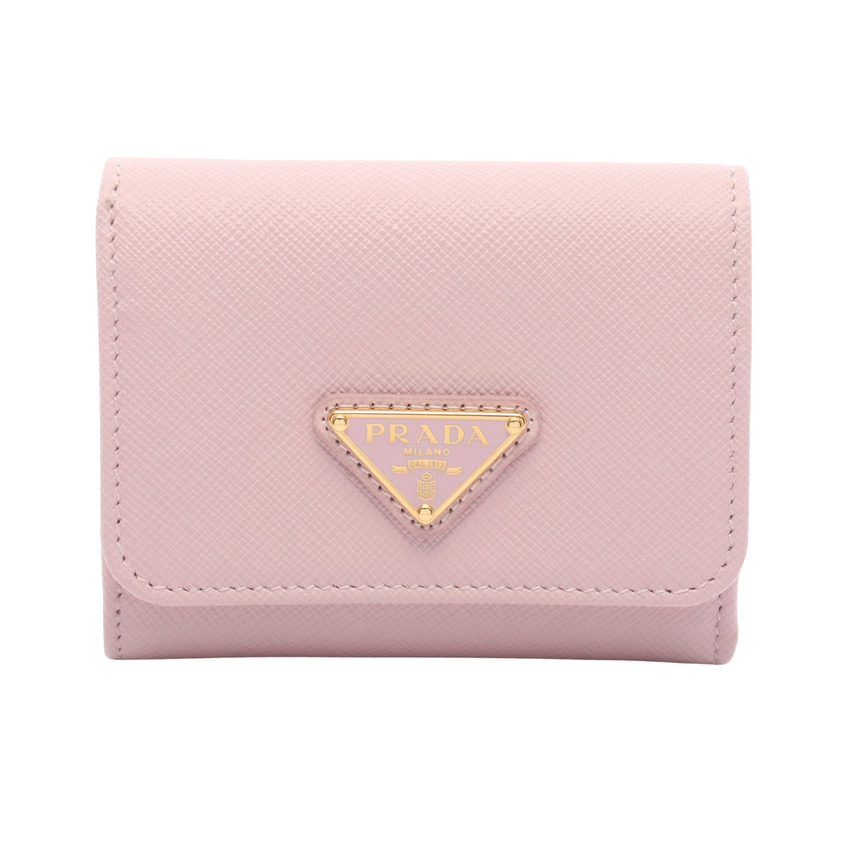 SAFFIANO BOCCHE 三つ折り財布 サフィアーノレザー ライトピンク プラダ