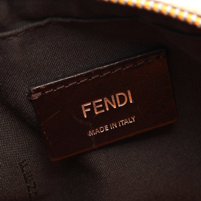 ダイアゴナル カメラケース ズッカ ショルダーバッグ PVC レザー ブラウン オレンジ フェンディ バッグ FENDI