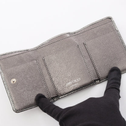 NEMO ネモ スタースタッズ 三つ折り財布 レザー シルバー ジミーチュウ