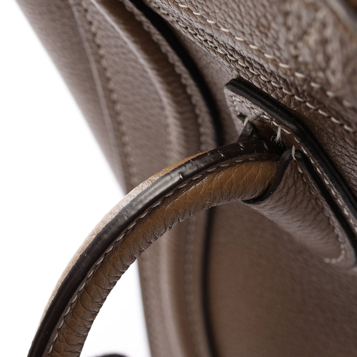 ラゲージ ナノショッパー 2WAY ハンドバッグ レザー グレーブラウン セリーヌ バッグ CELINE