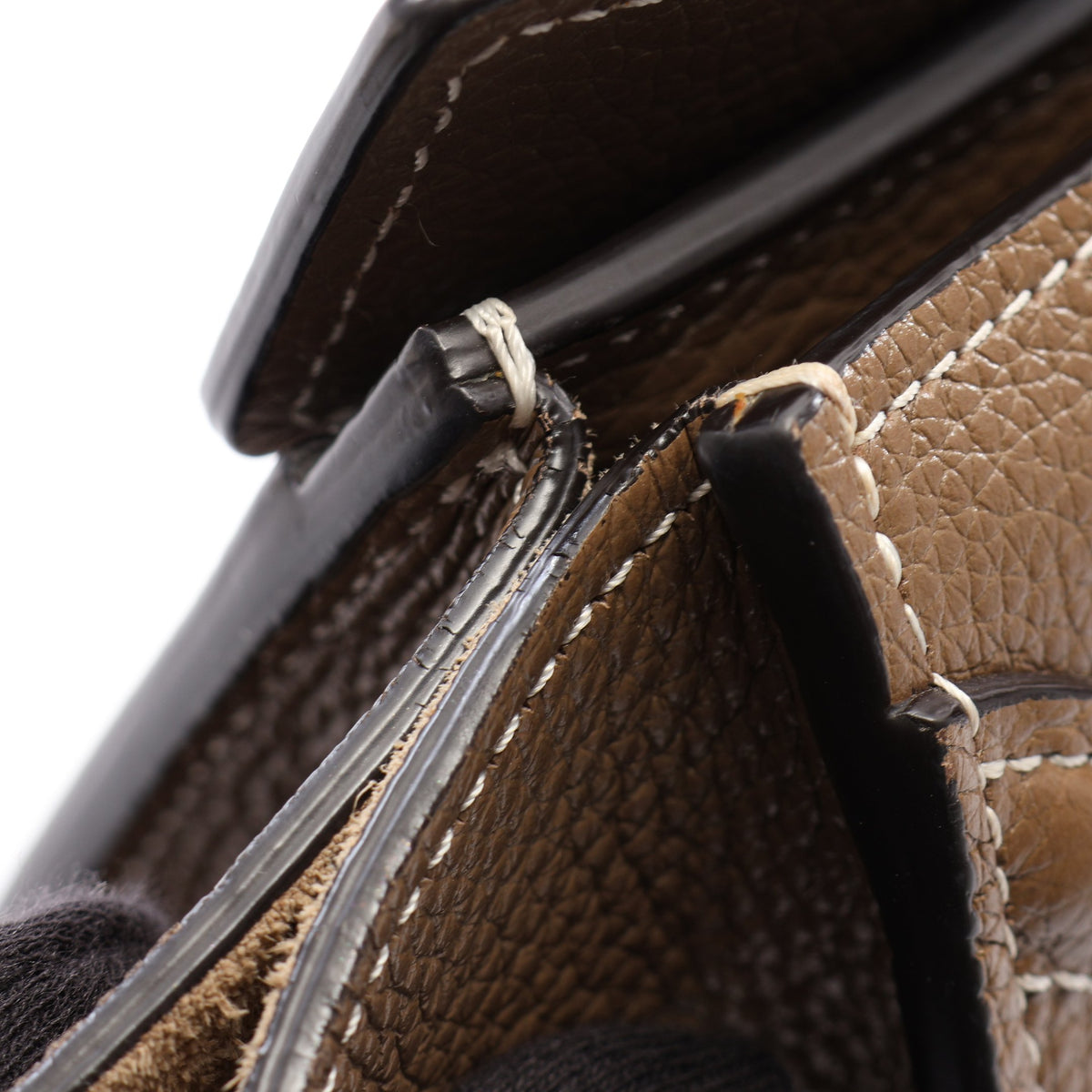 ラゲージ ナノショッパー 2WAY ハンドバッグ レザー グレーブラウン セリーヌ バッグ CELINE
