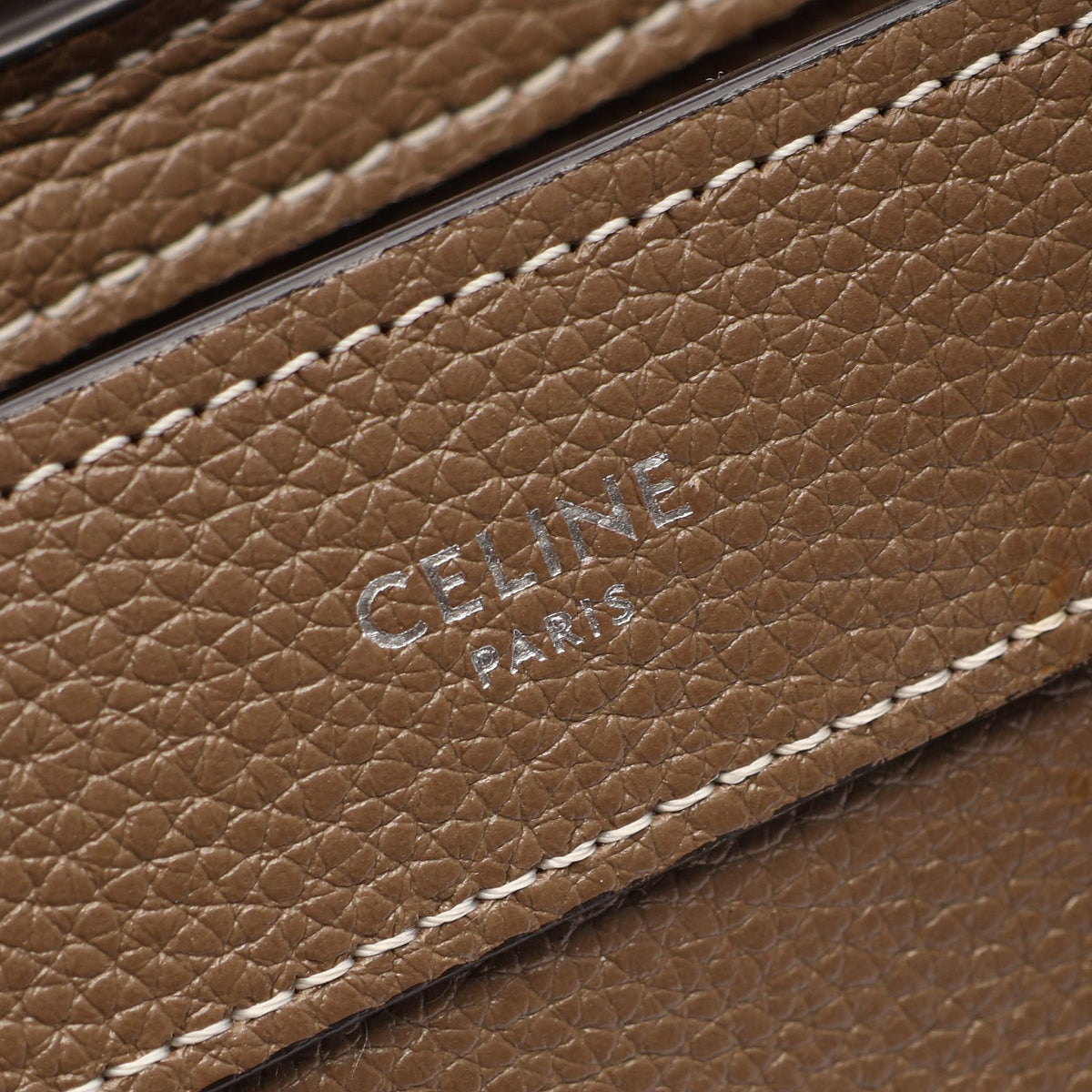 ラゲージ ナノショッパー 2WAY ハンドバッグ レザー グレーブラウン セリーヌ バッグ CELINE