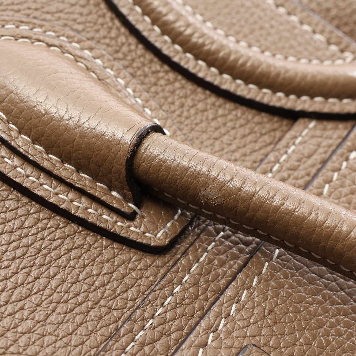 ラゲージ ナノショッパー 2WAY ハンドバッグ レザー グレーブラウン セリーヌ バッグ CELINE