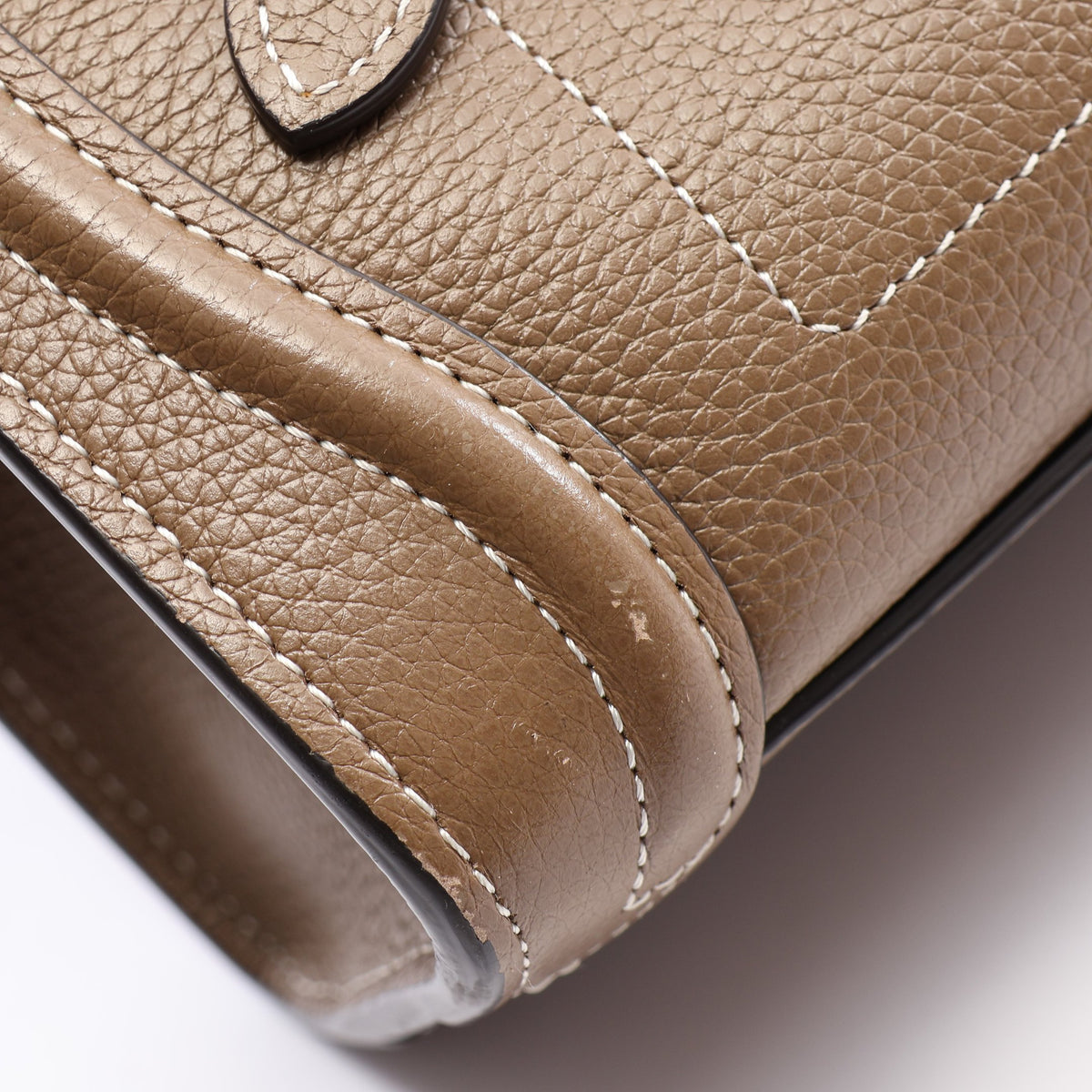 ラゲージ ナノショッパー 2WAY ハンドバッグ レザー グレーブラウン セリーヌ バッグ CELINE