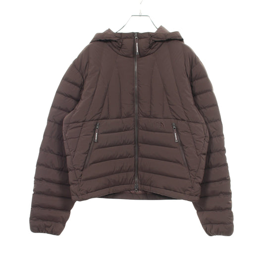 W'S CORELINE DOWN JACKET フード付き ダウンジャケット ナイロン グレーブラウン ザノースフェイス ホワイトレーベル