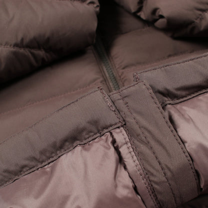 W'S CORELINE DOWN JACKET フード付き ダウンジャケット ナイロン グレーブラウン ザノースフェイス ホワイトレーベル