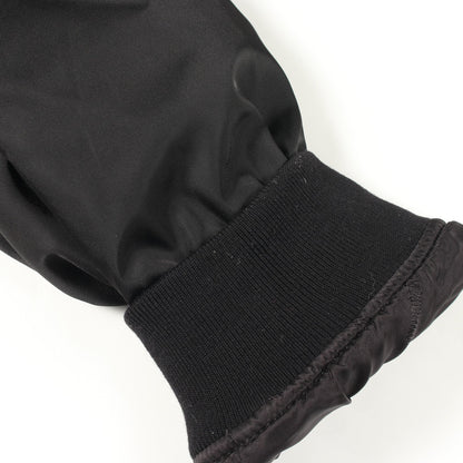 テディベア バック刺繍 中綿 ボンバージャケット ナイロン ブラック モスキーノ