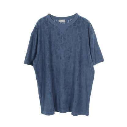 オブリーク パイル 半袖Tシャツ コットン ブルー ディオール