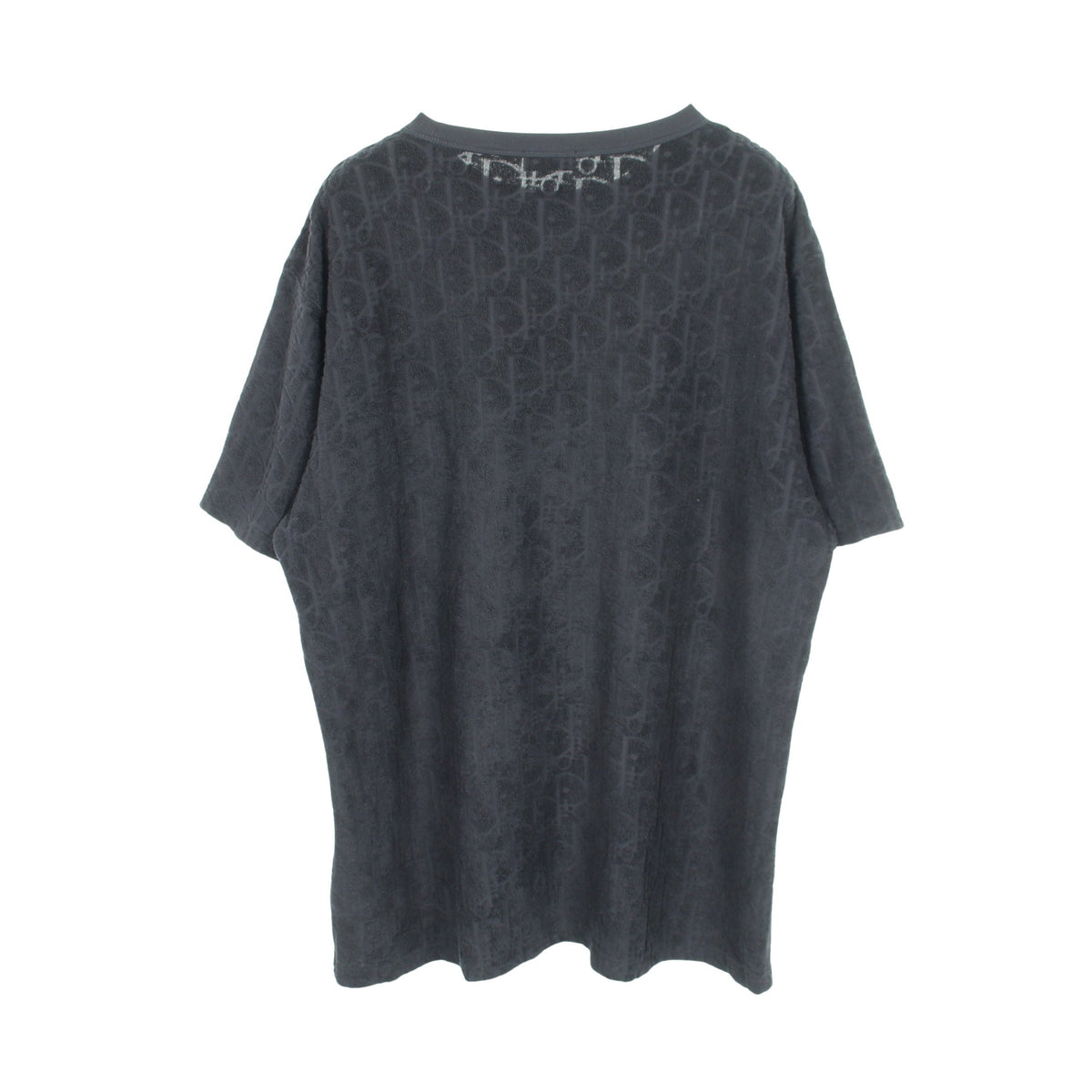 オブリーク パイル 半袖Tシャツ コットン ネイビー ディオール