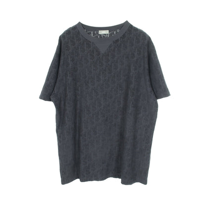 オブリーク パイル 半袖Tシャツ コットン ネイビー ディオール