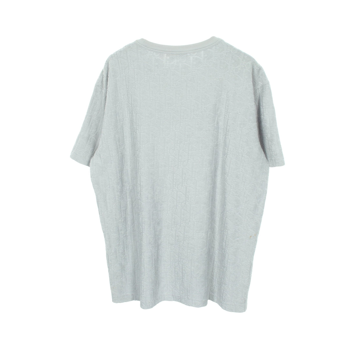 オブリーク ジャカード パイル 半袖Tシャツ コットン ライトブルー クリスチャンディオール
