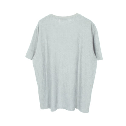 オブリーク ジャカード パイル 半袖Tシャツ コットン ライトブルー クリスチャンディオール