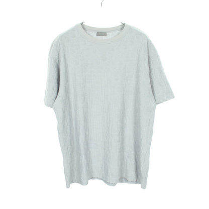 オブリーク ジャカード パイル 半袖Tシャツ コットン ライトブルー クリスチャンディオール