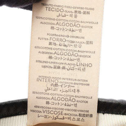 GGデニム キャップ デニム レザー ブラック グッチ