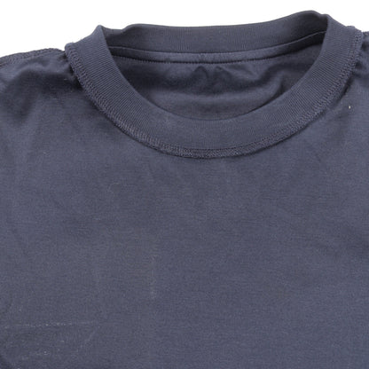 トライアングルロゴ 半袖Tシャツ コットン ネイビー プラダ