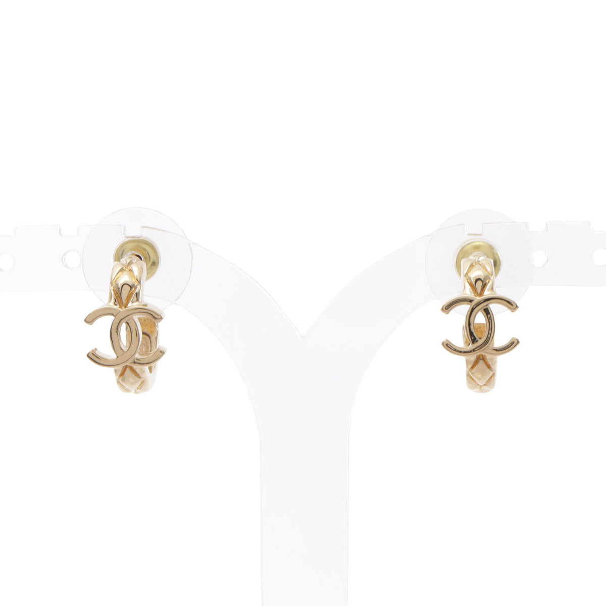 L26V ココマーク フープ ピアス GP ゴールド シャネル アクセサリー CHANEL