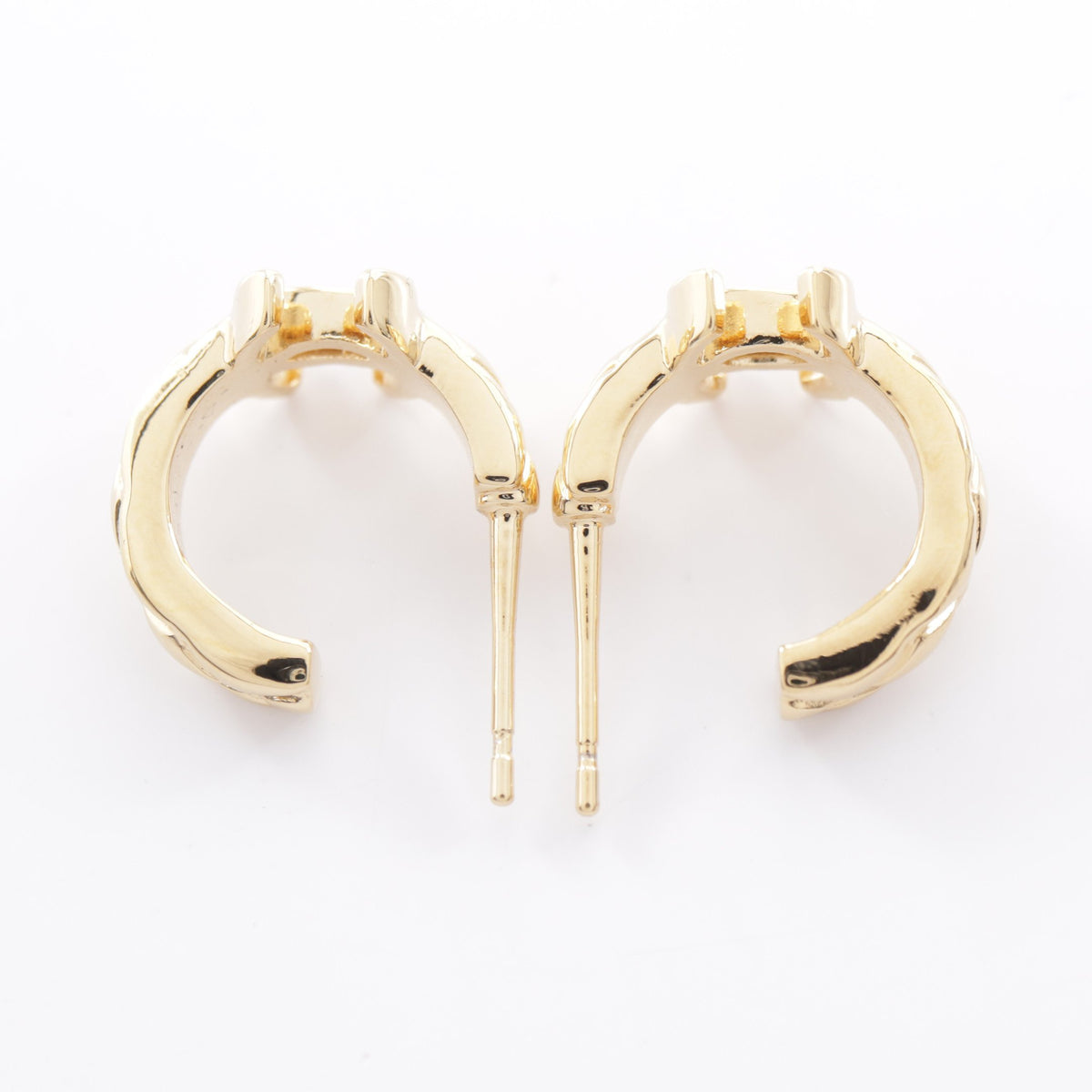 L26V ココマーク フープ ピアス GP ゴールド シャネル アクセサリー CHANEL