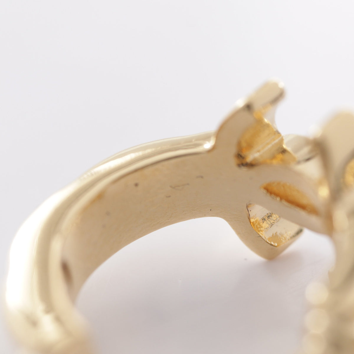 L26V ココマーク フープ ピアス GP ゴールド シャネル アクセサリー CHANEL