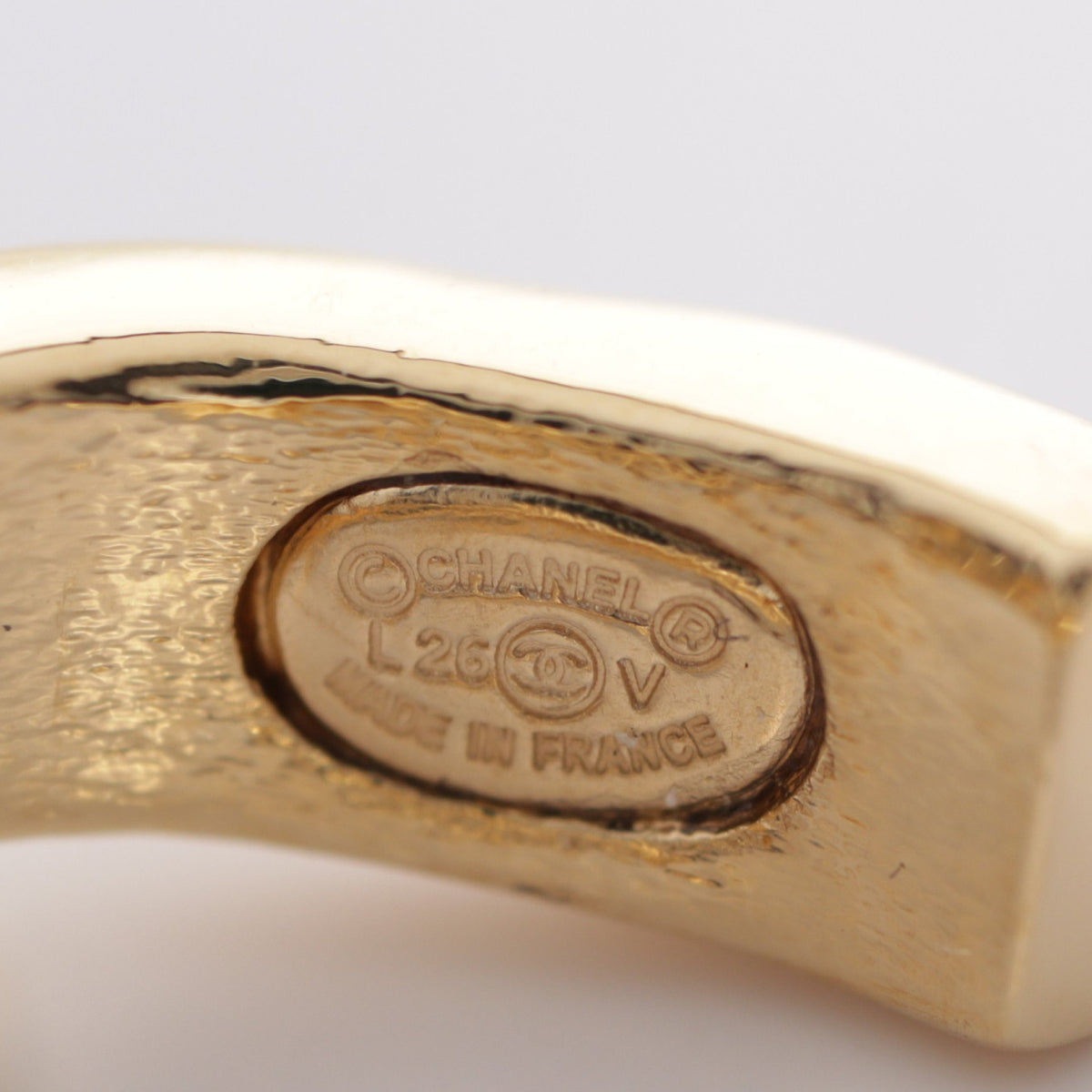L26V ココマーク フープ ピアス GP ゴールド シャネル アクセサリー CHANEL