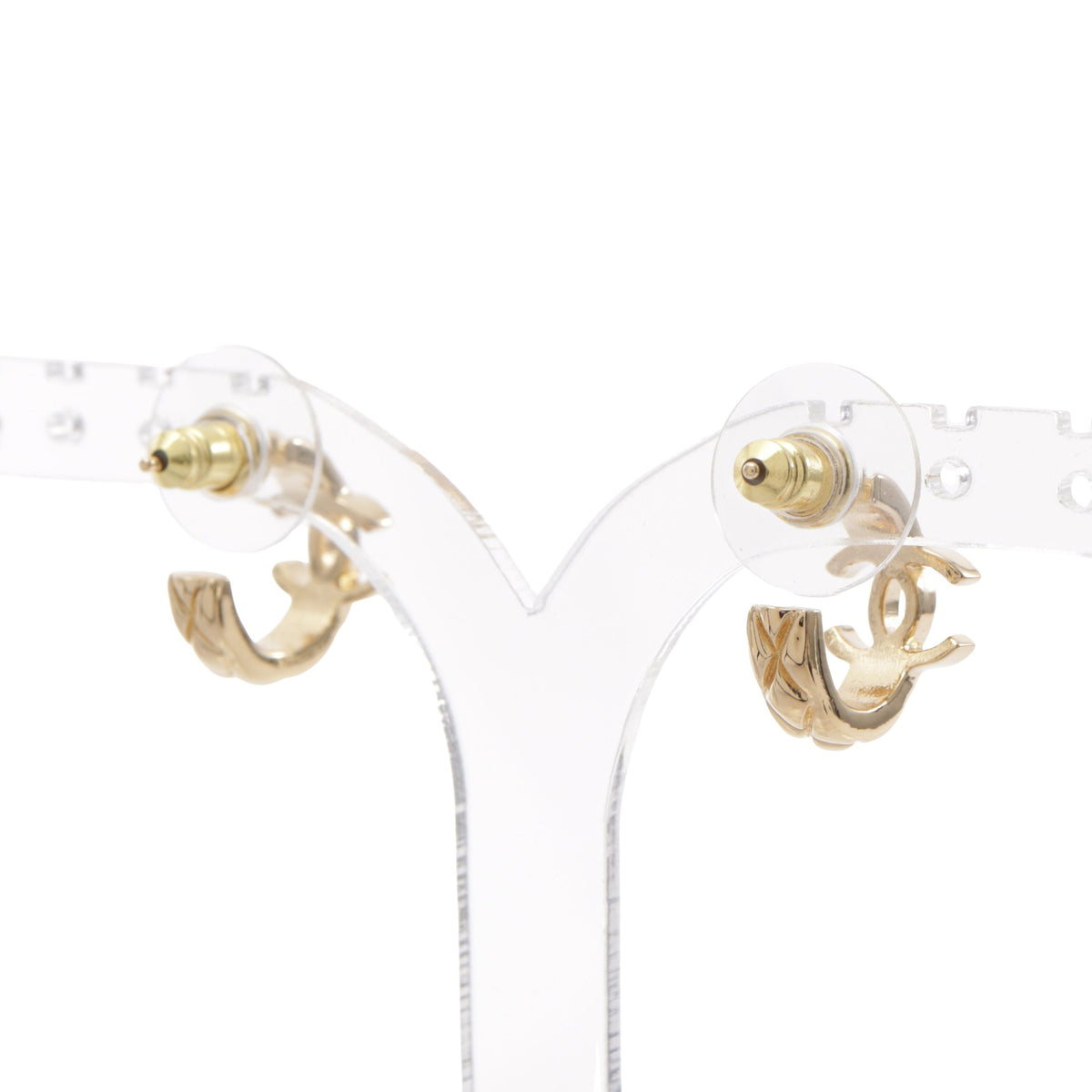 L26V ココマーク フープ ピアス GP ゴールド シャネル アクセサリー CHANEL