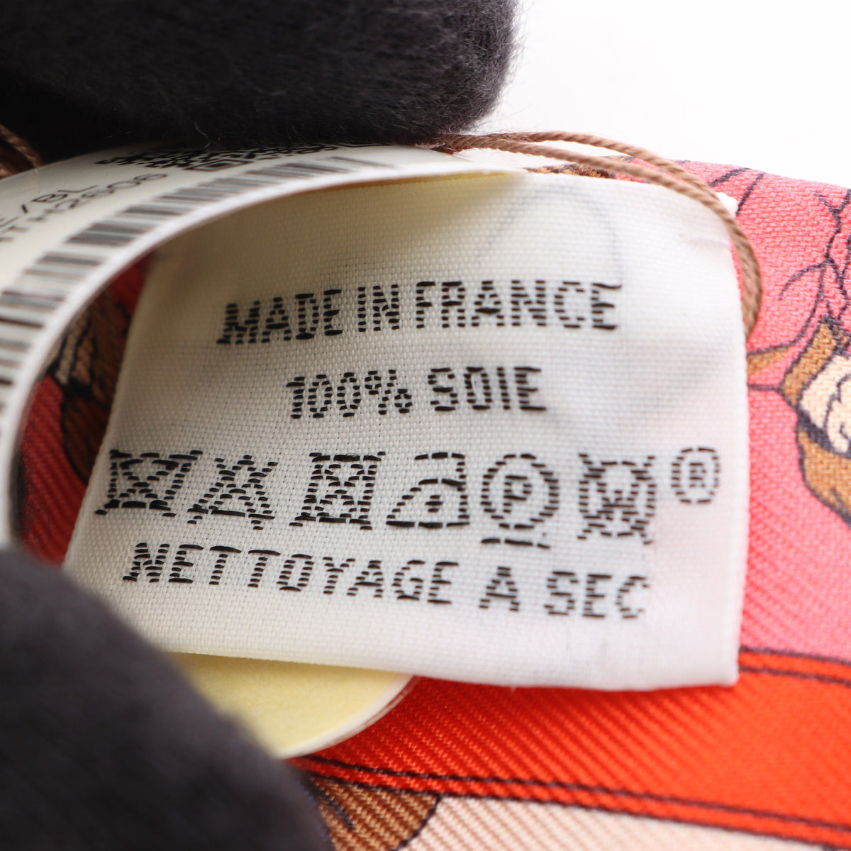 ツイリー TURF LES COURSES リボン スカーフ シルク ピンク マルチカラー エルメス