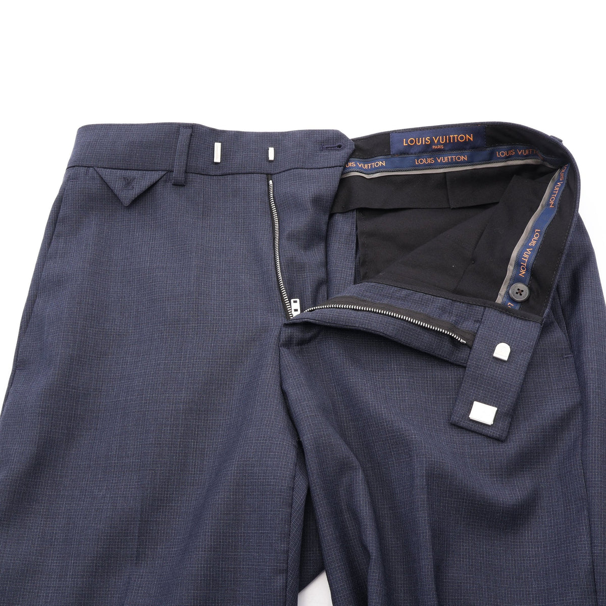 GASTON FIT スーツ ウール ネイビー ルイヴィトン