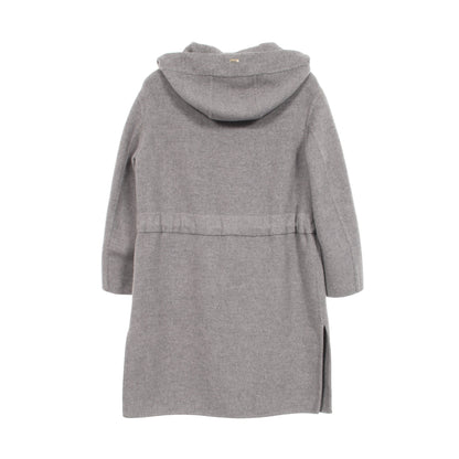 フーデッド ロングコート カシミヤ グレー ヘルノ