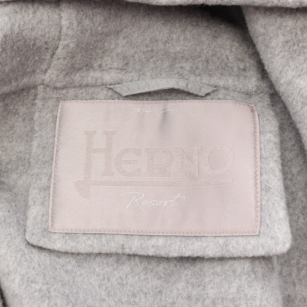 フーデッド ロングコート カシミヤ グレー ヘルノ