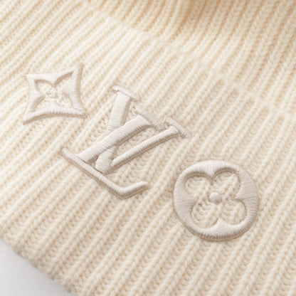 LV ヘッドライン ブロン ニットキャップ ビーニー ウール オフホワイト ルイヴィトン 財布・小物 LOUIS VUITTON