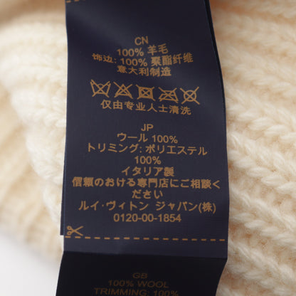 LV ヘッドライン ブロン ニットキャップ ビーニー ウール オフホワイト ルイヴィトン 財布・小物 LOUIS VUITTON