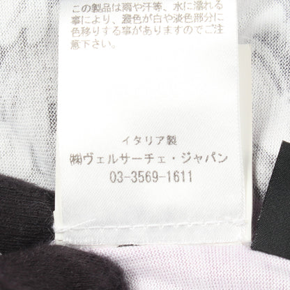 メデューサ 総柄 半袖Tシャツ コットン ホワイト ライトパープル ヴェルサーチ