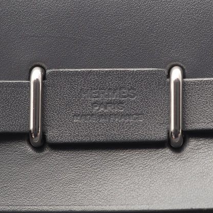 エールバッグジップ ミニ アルドワーズ ショルダーバッグ トワルミリタリー ヴァッシュハンター グレー シルバー金具 W刻印 エルメス