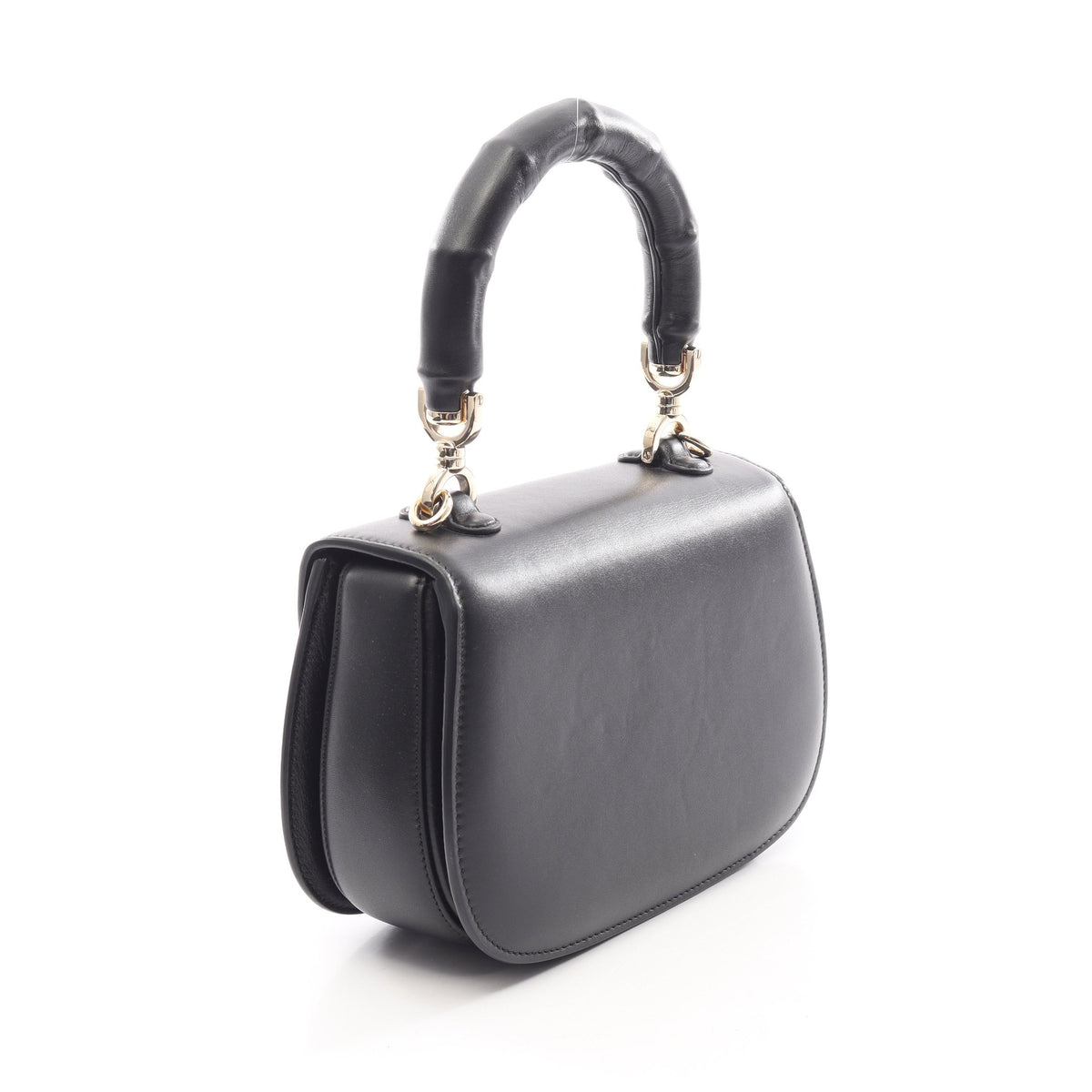 バンブー 1947 スモール 2WAY ハンドバッグ レザー ブラック グッチ