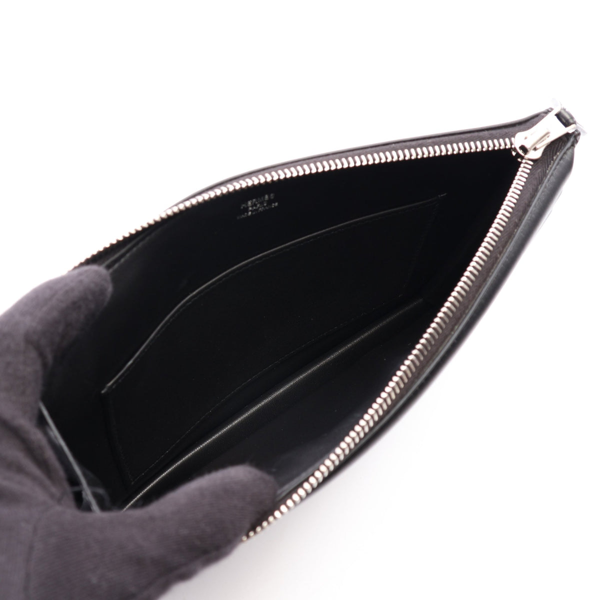 カデナバッグ ハンドバッグ タデラクト ブラック シルバー金具 U刻印 エルメス