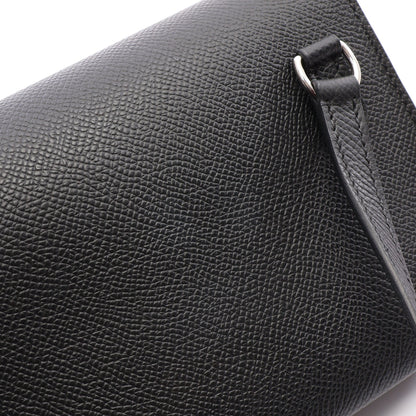 エルメスナップ トゥーゴー ショルダーバッグ ヴォーエプソン ブラック シルバー金具 W刻印 エルメス
